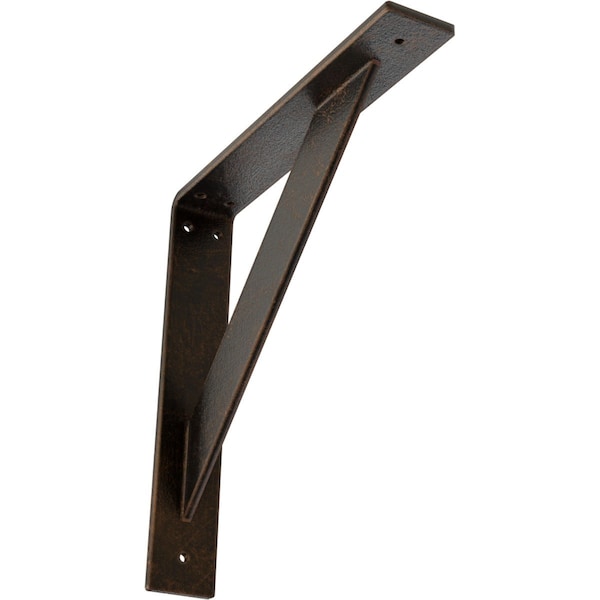 Ekena Millwork Traditional Steel Bracket, Antiqued Bronze 2"W x 12"D x 12"H BKTM02X12X12TRABZ - main